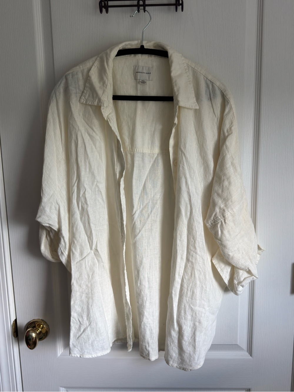 AE Oversized Beach Shirt - cream - Picture 3 of 7